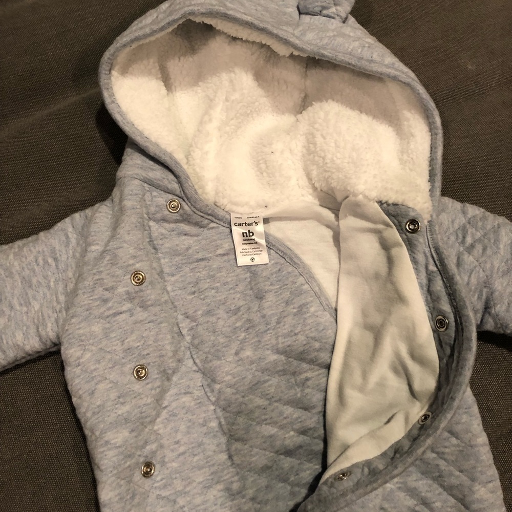 Quilted hooded bunting